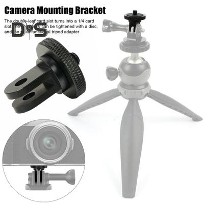 Insta360 için Action Kamera Tripod Montajı GOPRO 1/4 inç Vida CNC Alüminyum Alaşımlı Mini Tripod Adaptörü Spor Kamera Aksesuarları