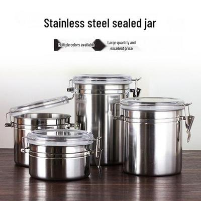 Stainless Steel Airtight Storage Canister for Milk Powder, Coffee, and Tea