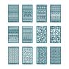 Geometric Silk Screen Stencils for Clay Reusable Silkscreen Print for DIY Printing On Clay Jewelry Earrings Scrapbooking