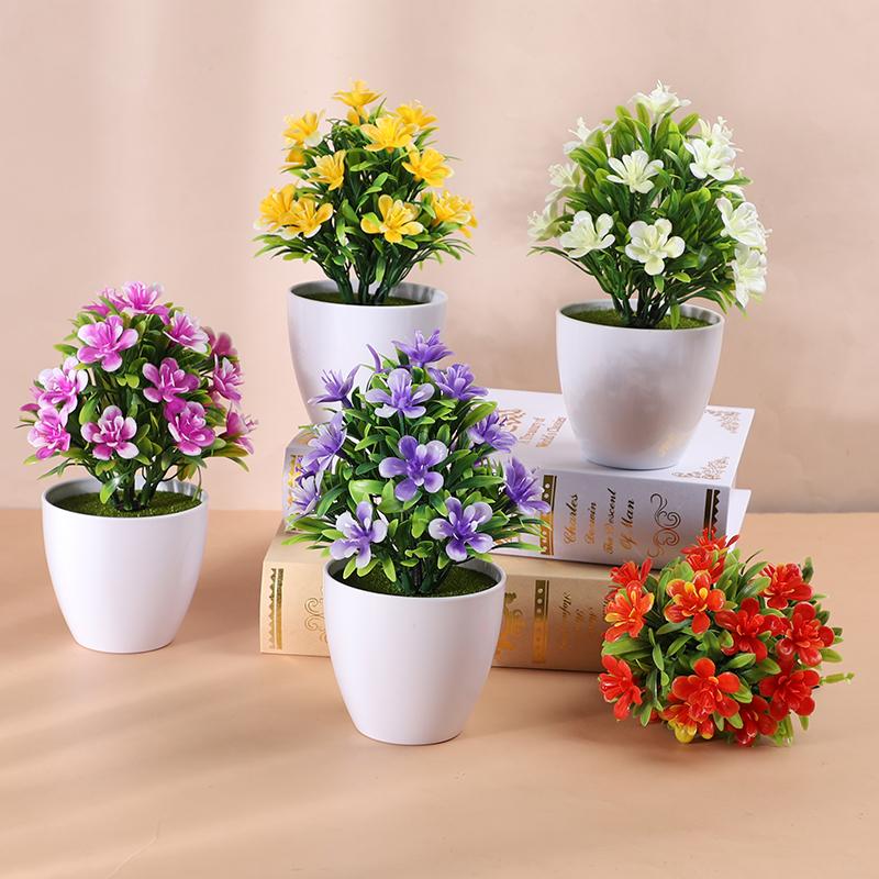 Künstliche Topfpflanze Kleiner Bonsai Blumentopf Simulierte Baumornamente Hochzeit Zuhause Hotel Büro Dekoration Innen Außen