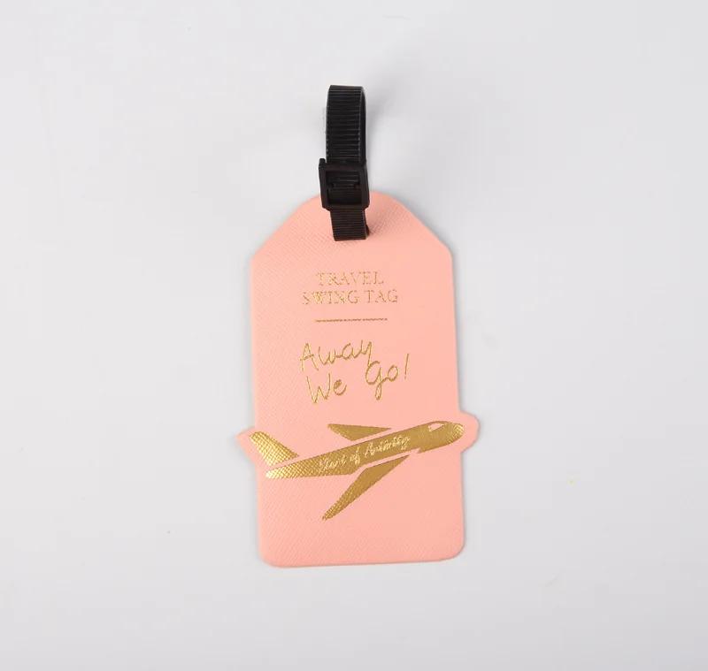 Reiseaccessoires Damen Herren Etikett Kofferanhänger ID Adresshalter Kreativer Flugzeug-Gepäckanhänger Gepäckanhänger