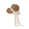 Foldable Lace Brim Sunshade Cap Wide Brim Sun Protection Cap Vacation Straw Sun Hat  Beach