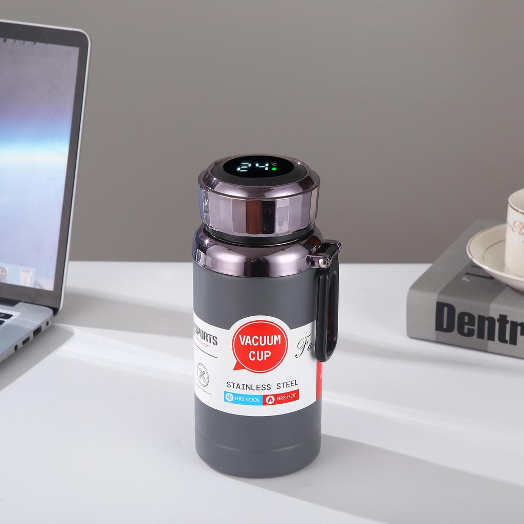316 Stainless Steel Smart Thermos with Temperature Display, Extra-Large Capacity for Home & Outdoor Use