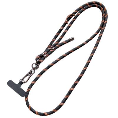 Correa Cruzada Ajustable para Teléfono de 8MM - Cordón Antiperdida Negro Pistola con Soporte para Funda