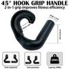 Multi-functional 2 Pcs Hook Fitness Handle Exercise Suspension Grip Pull Down Machine Attachment Non Slip for Gym Strength Train