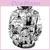 Sweatshirt à capuche imprimé 3D My Hero Academia Unisexe Pull élégant pour hommes et femmes