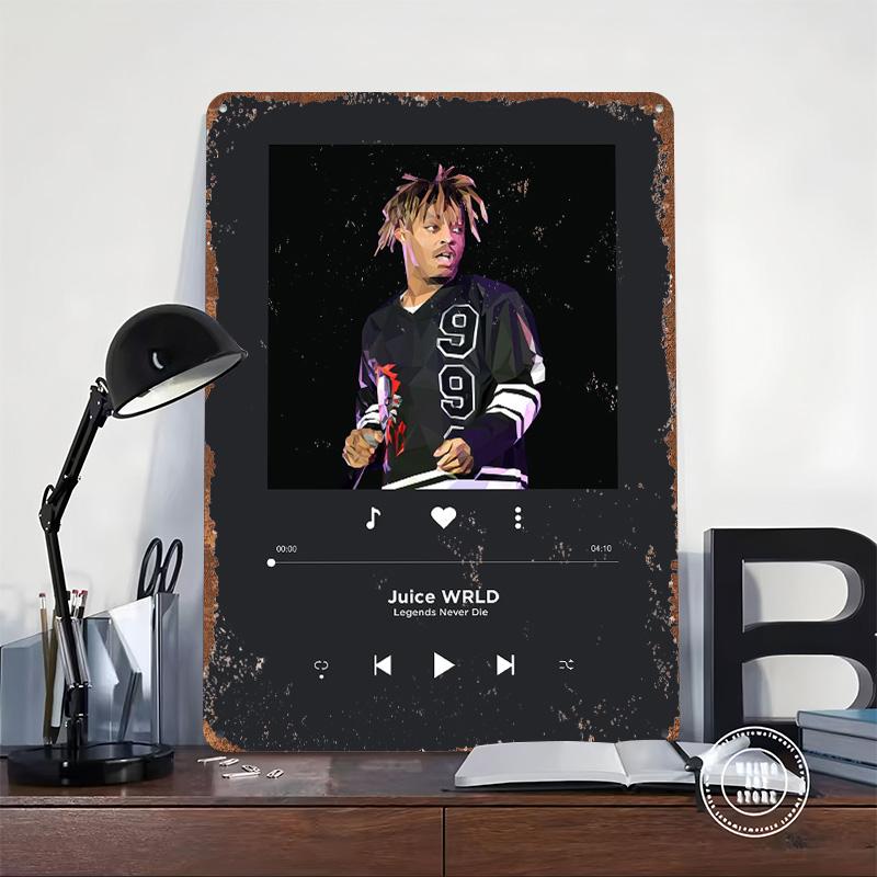 Music Player Metal Poster Customized Wall Art Retro Vintage Tinplate Signs for Decoration Living Room Decor Men Bar Accessories