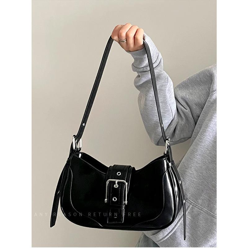 Tasche Damen 2025 Neu Trendy Vielseitig Retro Spice Girl Achseltasche Nische Texturierte Halbmondtasche Ein Schulter Umhängetasche Tasche