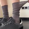 Summer Thin Solid-color Hollowed-out Pile Socks Lace Calf Socks To Slim Legs, Retro Style Sexy Socks