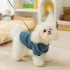 Puppy Dog Bipeg Autumn and Winter Wool Grain Embroidery Warm Small Daisy Cat Small Dog Kitten Pet Clothes