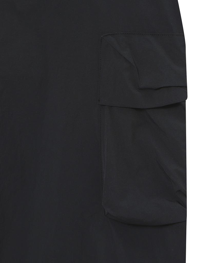 Syupeodeulai Women'S Nylon Pocket Skirt Black Sdflkcq42Blk
