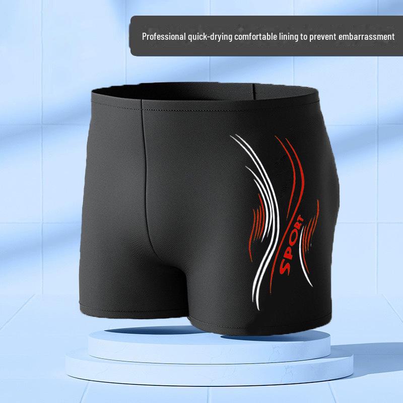 Men's Quick-Dry Nylon Swim Trunks - Simple Fashion Hot Spring Swimwear
