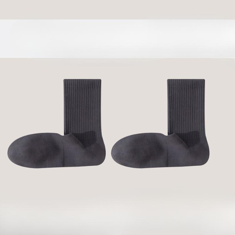 Men's Autumn and Winter Trend Pure Cotton Anti-odor and Sweat-absorbing Sports Long Tube Basketball 90° Right-angle Men's Socks