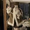 Fur jacket women's autumn and winter high sense light fashion model locomotive style short hair coat thickened