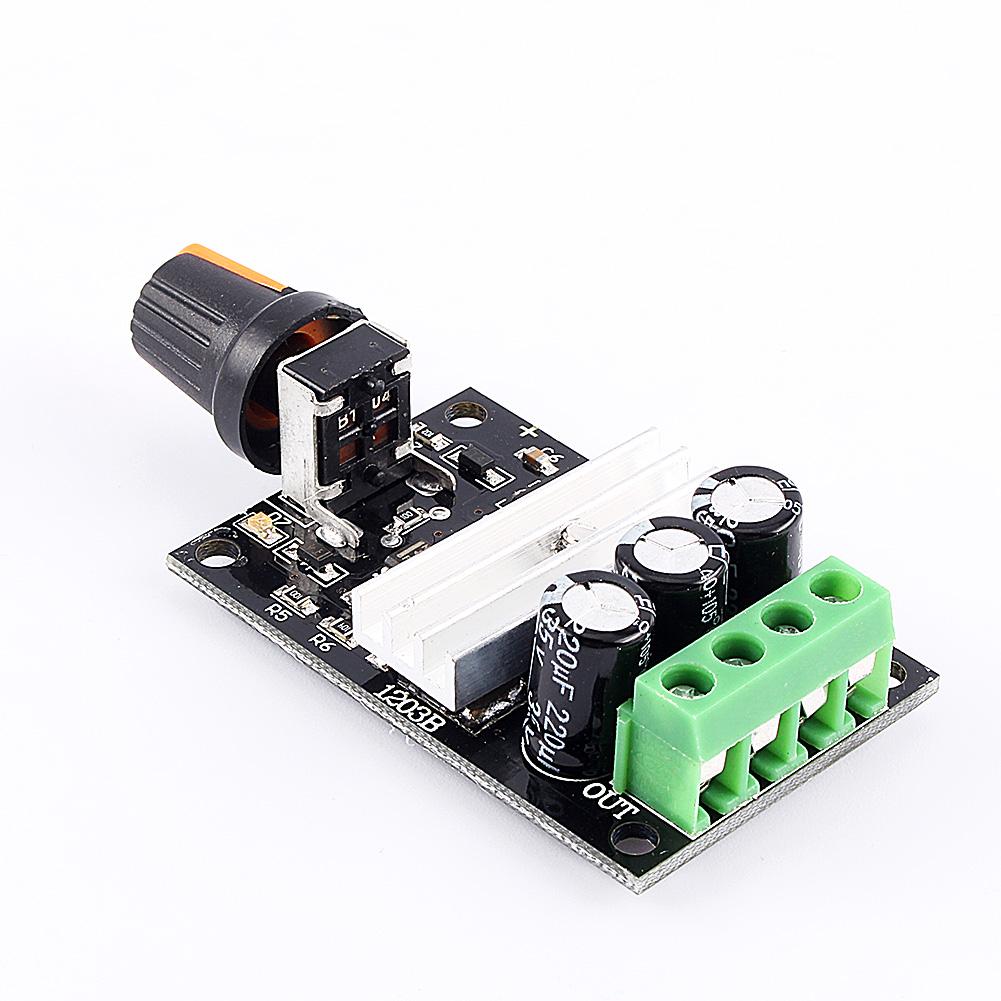 DC6 28V 3A Variable Motor Speed PWM Adjustable Regulator Controller Switch+Knob