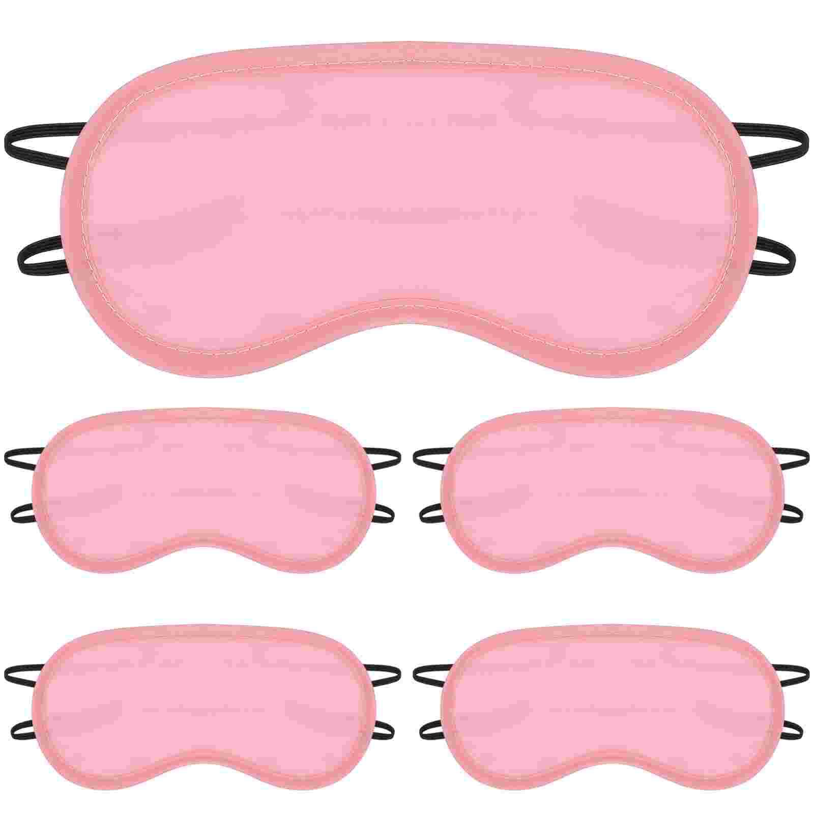 

16 Pcs Disposable Eye Mask Facial Mens Padded for Sleeping Blindfold Earphone Cotton Skin Care Masks Polyester Child Silk Cover рожевий