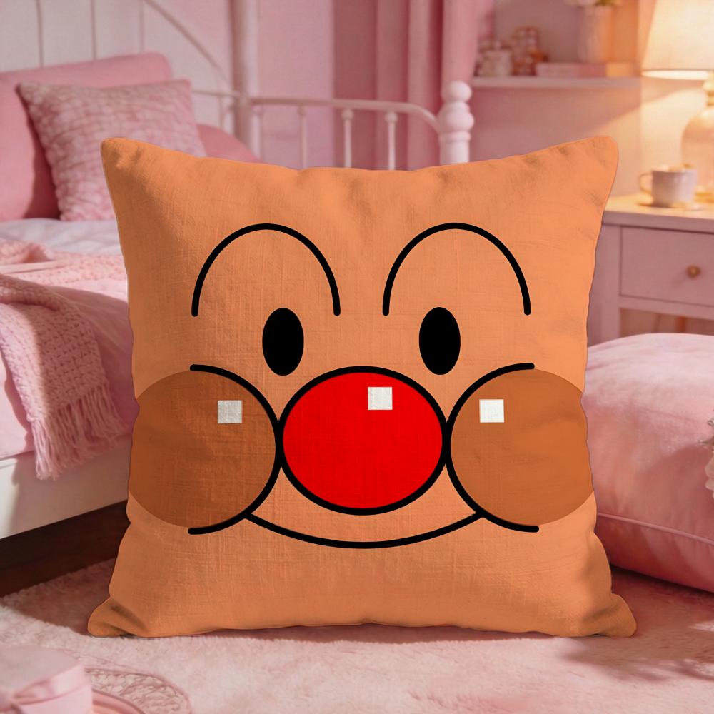 AAnpanmanS Cute Cartoon Cushion Cover Premium Comfort Reversible Pillow Cove Two In One Design For Any Room  Car Interior