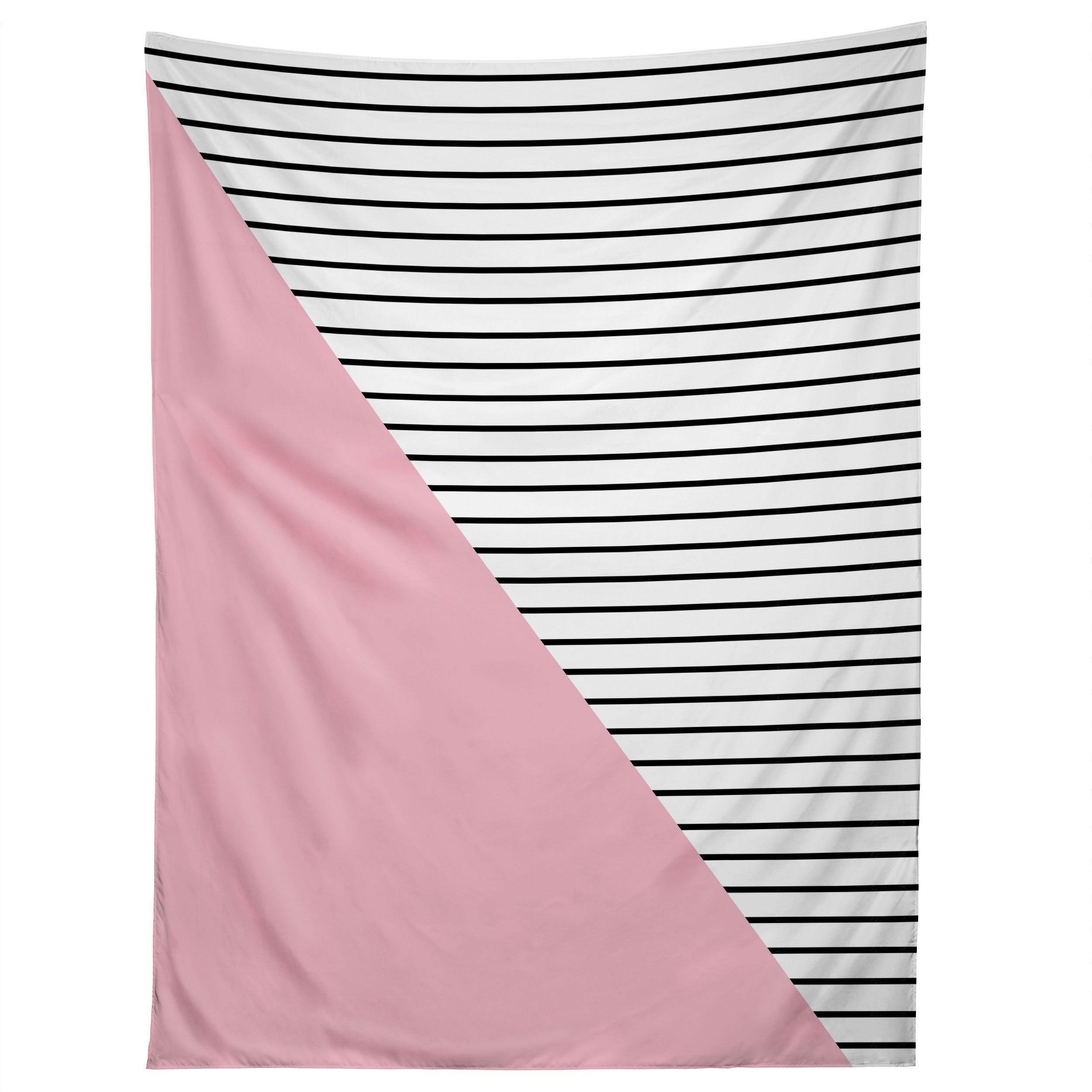 PINK N STRIPES tapestry 75x100