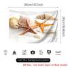 2D Starfish and Seashell Tapestry for Summer and Ocean-Themed Events