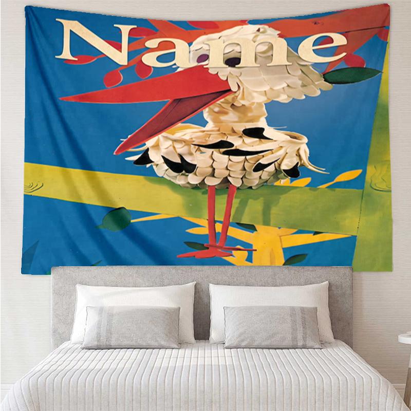 Custom Name de fabeltjeskrant Print Tapestry, Backdrop, Easy Setup, Ideal for Bedroom, Office & Living Room, with Aesthetic Wall Hanging Decor.