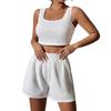 2025 Summer Women's Sleeveless Knit Casual Set - Fresh, Sweet, and Versatile