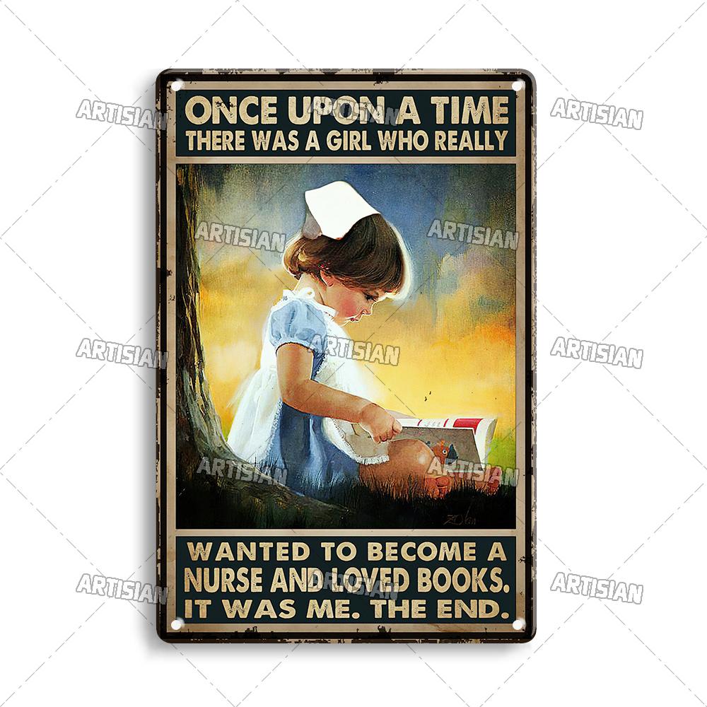 Künstlerisches Medizinisches Metallschild Krankenschwester Tierarzt Blechschild Klinik Krankenhaus Hebamme Dekoratives Poster Wanddekor Garage Bar Kneipe