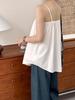 Orange Zhi 2024 Summer Fashionable Loose Solid Color Girly Camisole Tank Top 1602