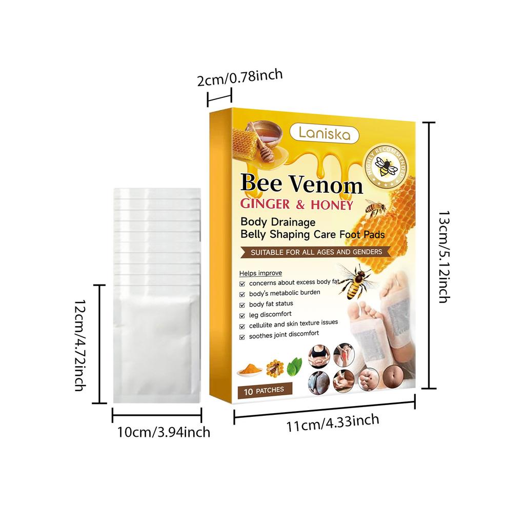 LANISKA Foot Patch – Bee Venom & Ginger Moisturizing Care for Feet