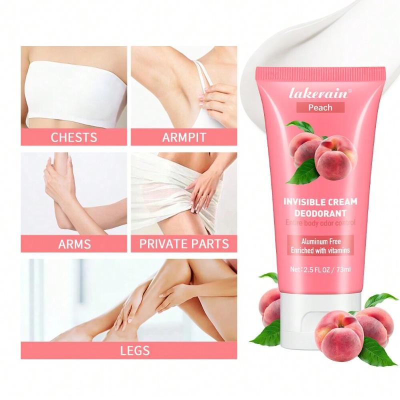 6 Colorful Fruit Fragrance Women's Deodorant Cream Invisible Cream Deodorant Long Lasting Fragrance Moisturizing and Moisturizing