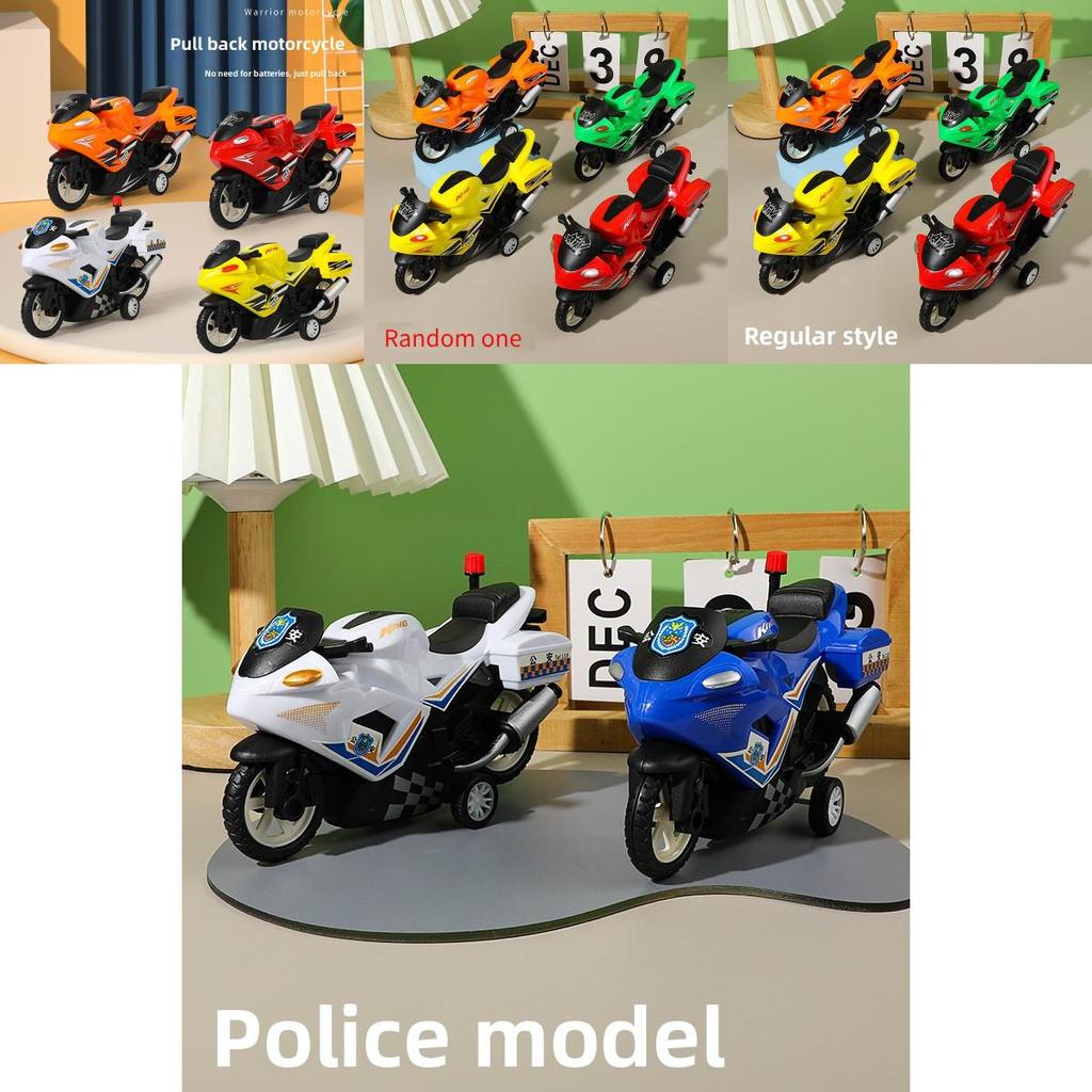 Childrens Plastic Ride On Toy Motorcycle With Pushback Mechanism For Early Development And Play