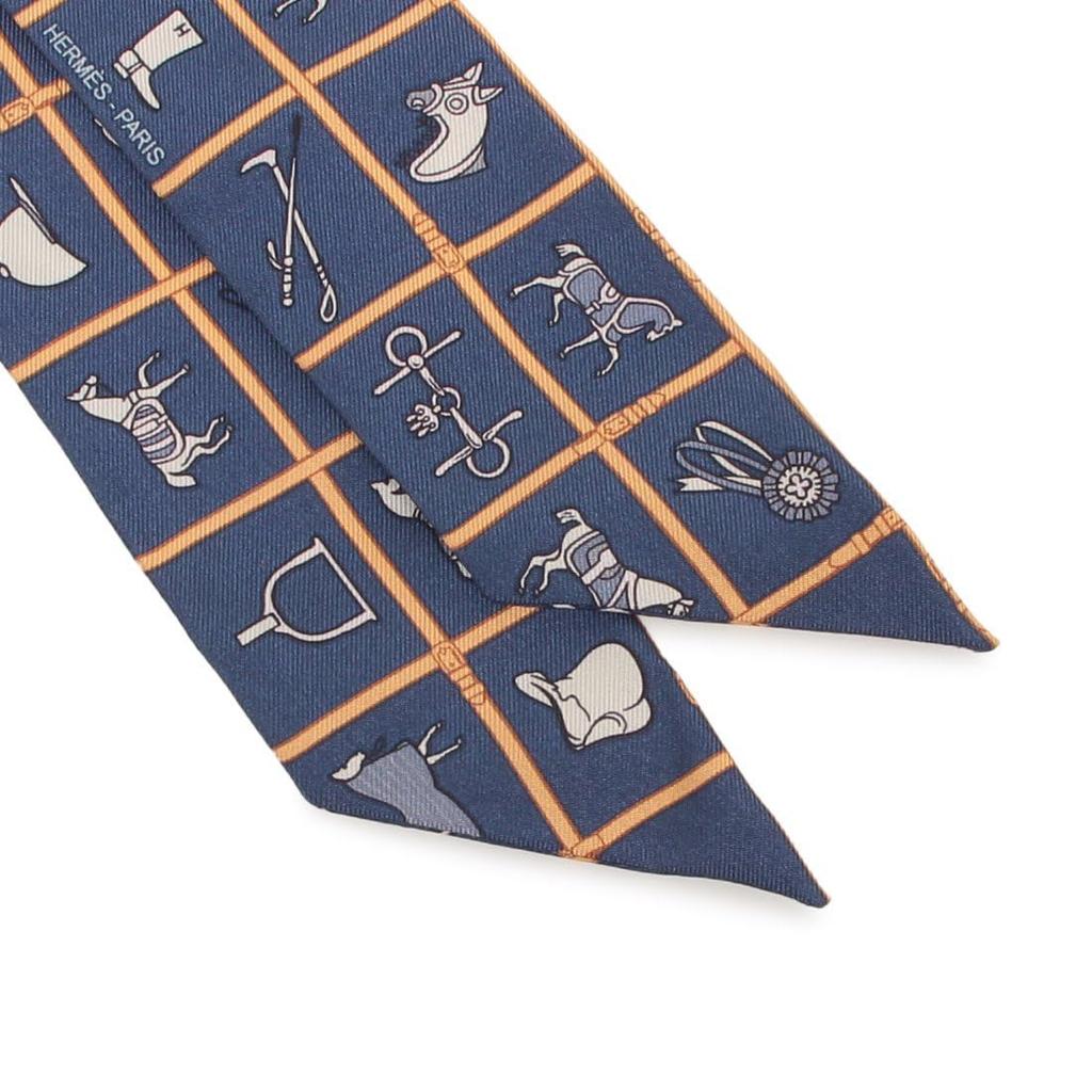 Scarf Bandana Twilly Multicolor Navy H061356 S 22 [Hermes] Women's [Item]