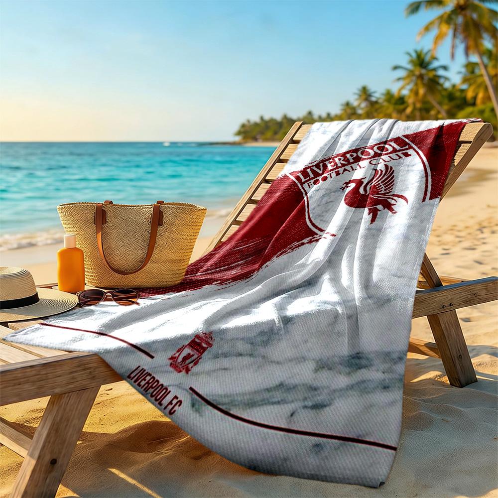 Liverpool Beach Towel High Absorbency Quick-Dry Comfortable Lightweight Perfect for Traveling Yoga Camping and Swimming