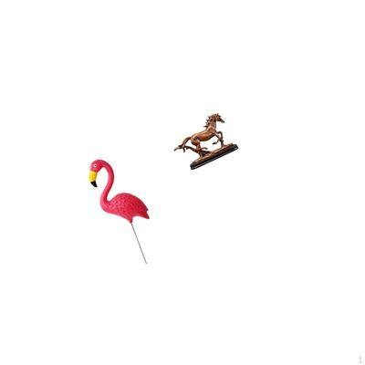 Bird Statue Figurine Yard Art Ornament Flamingo Garden Stake Sculpture for Spring Holiday Fairy