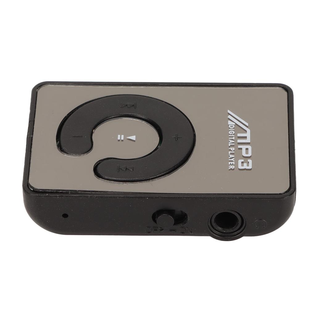 Back Clip Player Portable Lightweight Mini MP3 Music Player with Memory Card Slot for Daily School Black