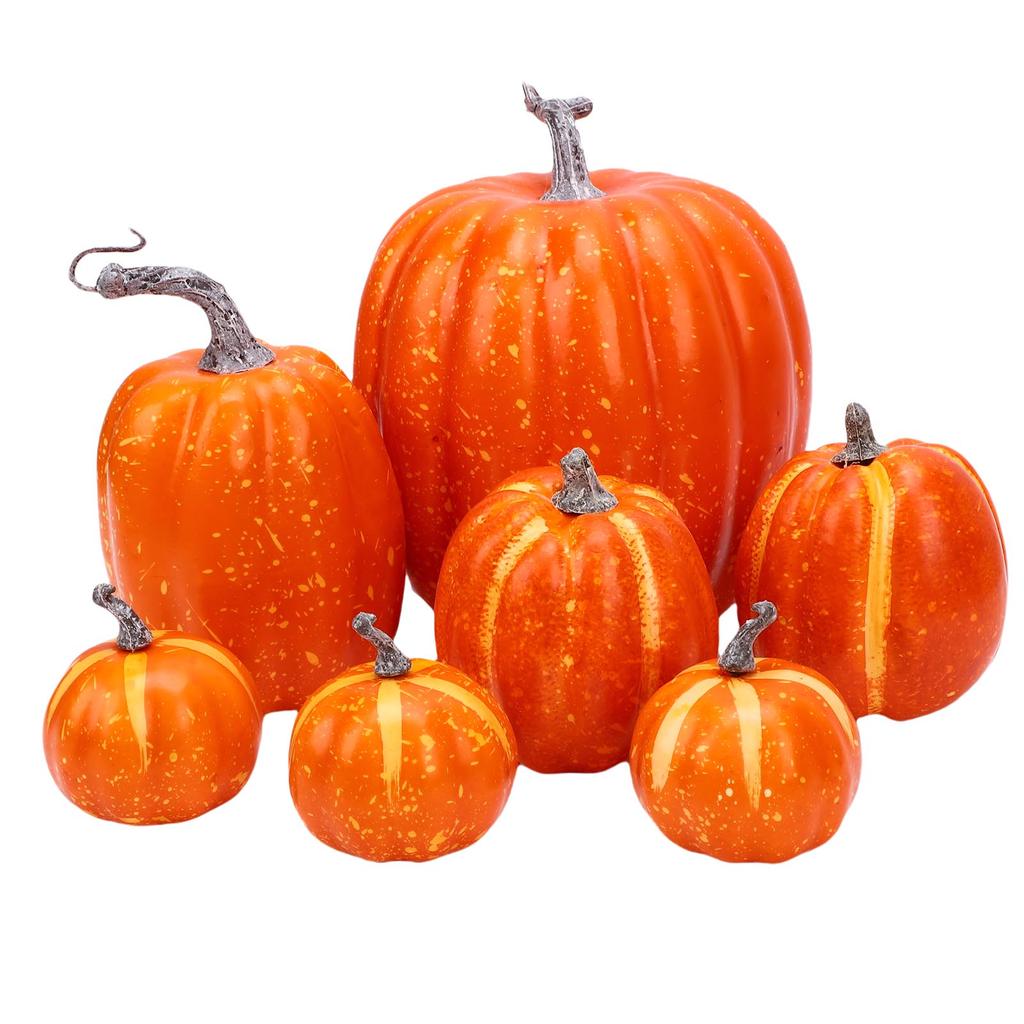 Foam Pumpkins Set Multifunctional Reusable Faux Foam Pumpkins Decoration for Indoor Outdoor