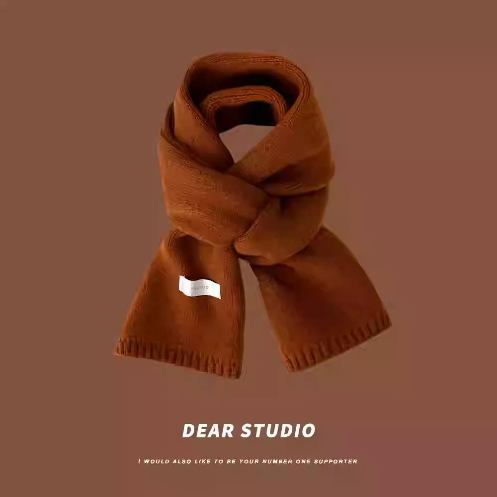 

Простая нашивка с буквами шерстяной шарф школьница теплый ветер пара вязаный шарф