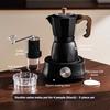 Double Valve Mocha Pot Household Small Hand Cranked Italian Coffee Machine Outdoor Electric Stove Coffee Pot Set