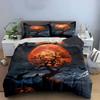 Halloween Themed Decoration Set Soft Comfortable Duvet Cover Bedding Set Included 1*Duvet Cover & 2*Pillowcases Gift