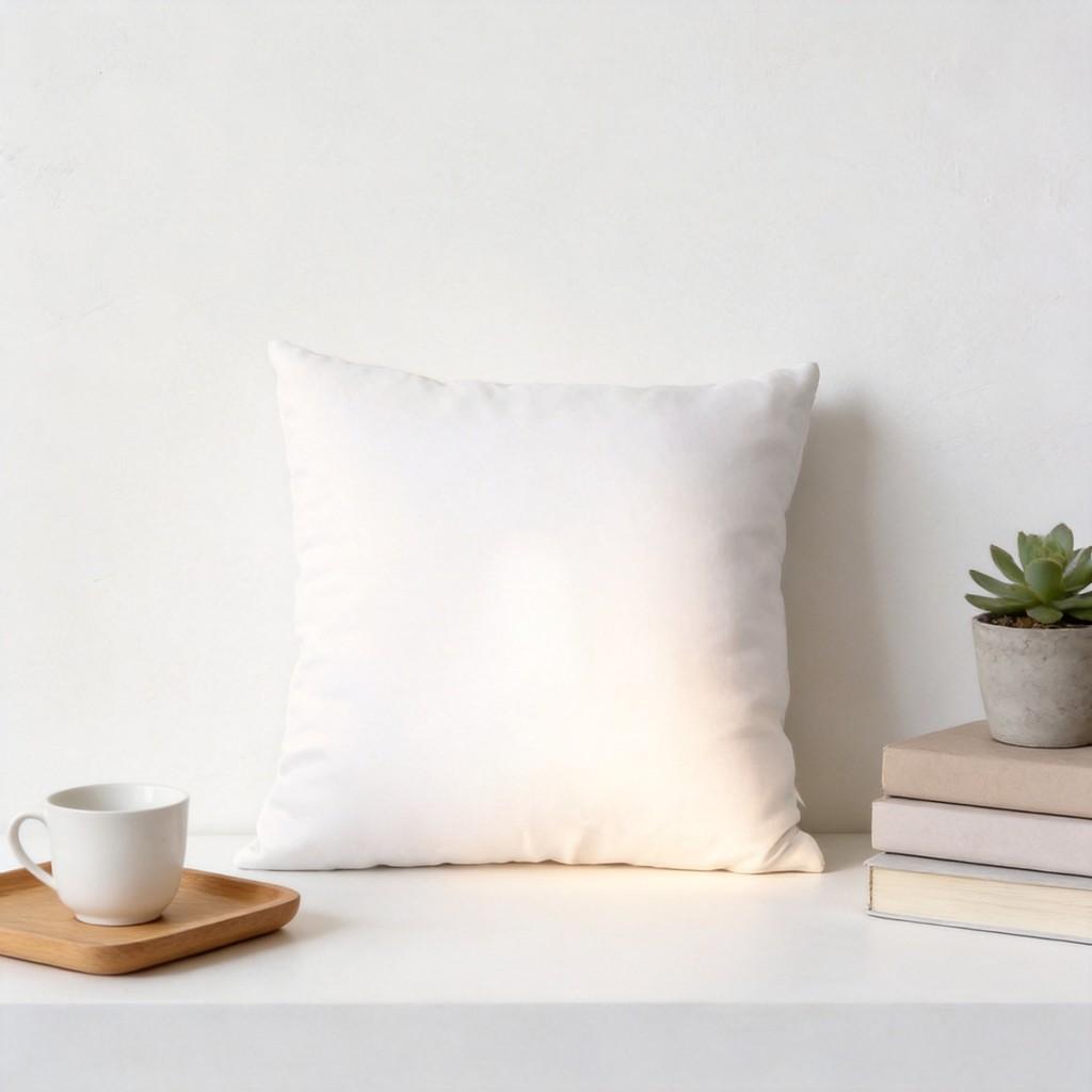 Hotel Style Square Pillow Insert With Thick Pp Cotton Filling For Bedroom Couch Lounge Decor