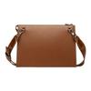 Bally 24 Zipper Closure Pu Handheld Crossbody Shoulder Bag Men Bags Brown 6300804