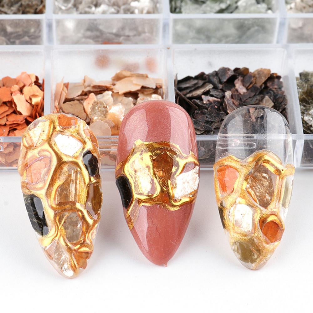 Shell Stone Metallic Pearl Nail Sequins Manicure Accessory 3D Nail Art Decorations Nail Stickers