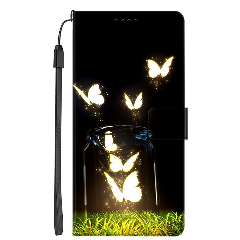 Copertina in Pelle a Libro per IPhone 17 17e Custodia per Telefono con Fiori IPhone17 Pro Air Portafoglio Supporto Slot per Carte Coperture per Funda Protector