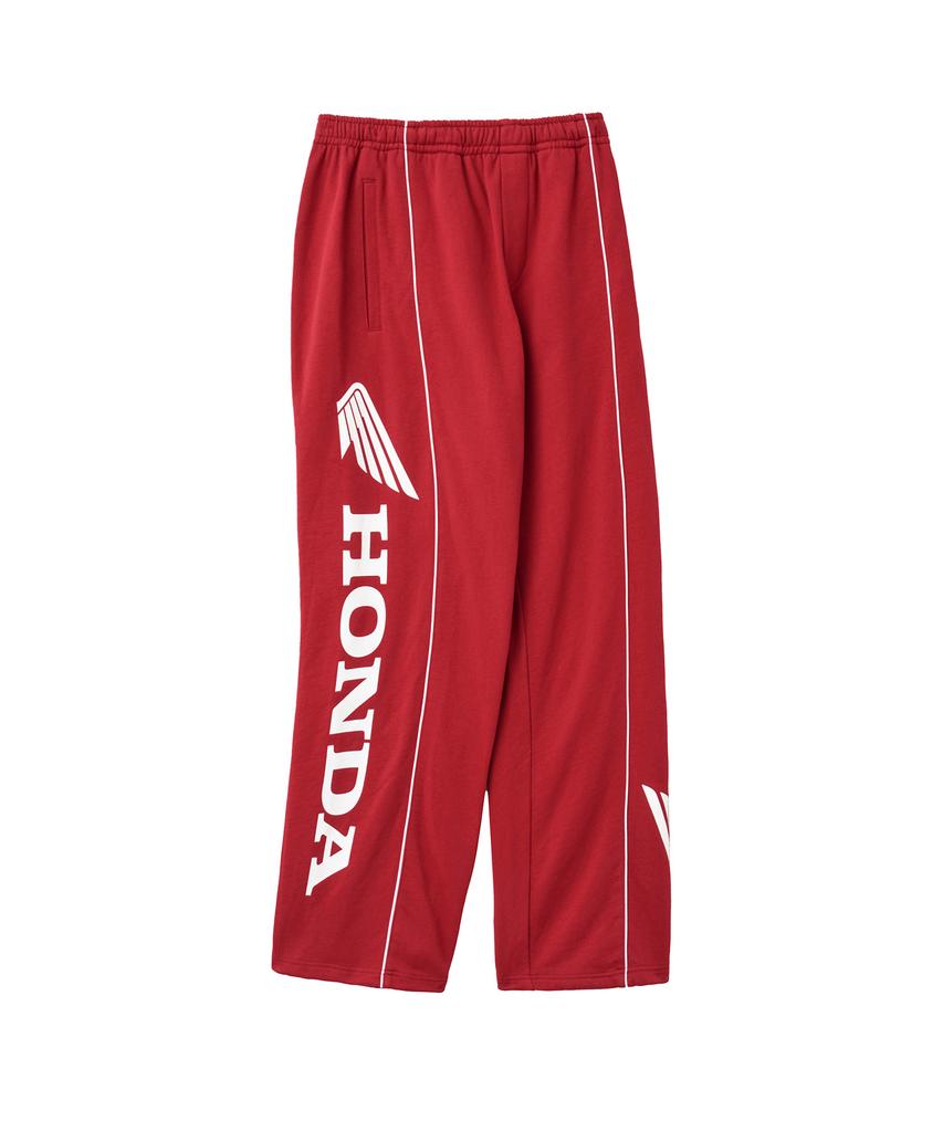 PHYPS MOTORCYCLE Racing Piping Sweatpants Red