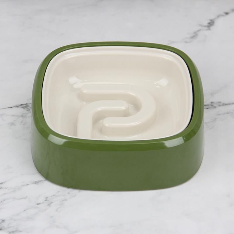 Pet Slow Feeding Bowl Anti Choking Anti Tipping Slow Food Bowl Slow Licking Bowl Cat Dog Food Bowl Slow Feeding Simple Beautiful