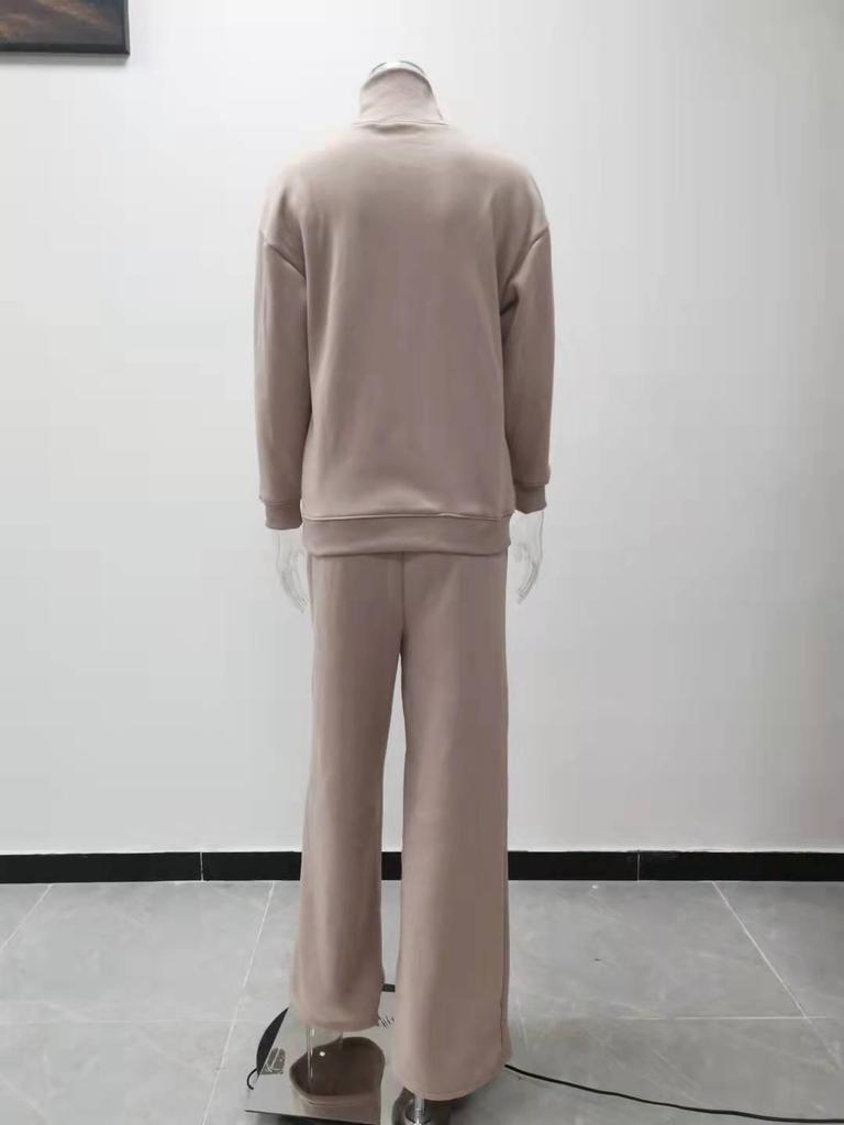 2025 Spring/Summer European & American Women's Knit Lace-Up Fashion Casual Two-Piece Suit