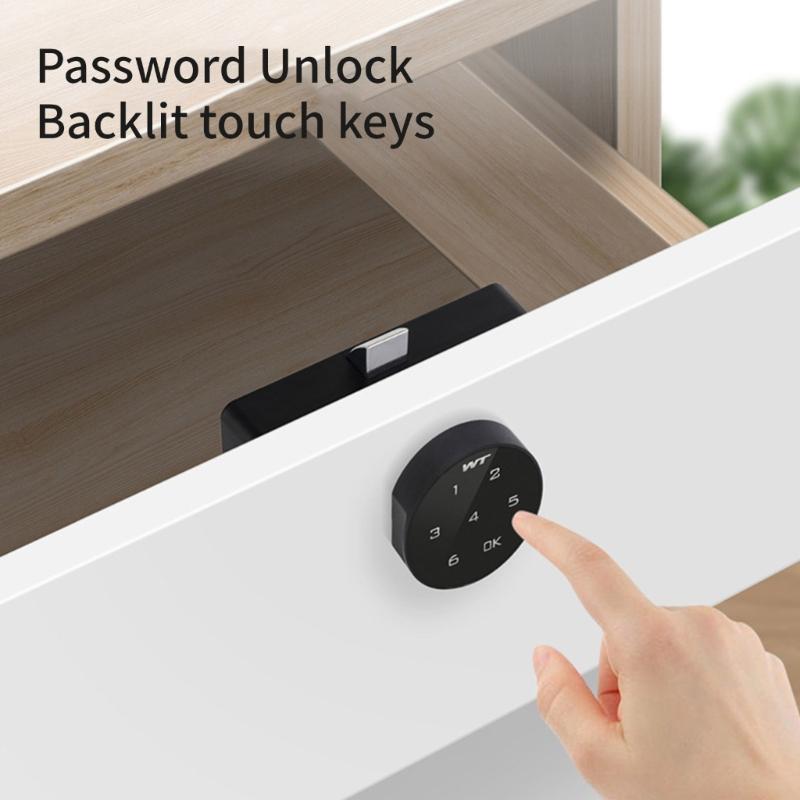 Keyless Privacy Protections Electronic Combination Lock Quick Installation Security Code Lock for Drawers & Cabinets