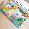 1pc Donald Duck and Daisy Pattern Area Rug Soft Flannel Floor Mat for Living Room, Bedroom, Sofa Coffee Table Floor Mat, Machine Washable