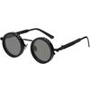 PLEAVIT Light-Controlling Sunglasses, Adjustable, Polarized, Dimmable, Rotating, Round, UV Protection, Black