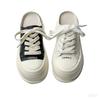 thick-soled leather bag head half slippers women's fashion outer wear summer new versatile small height-increasing muffin shoes