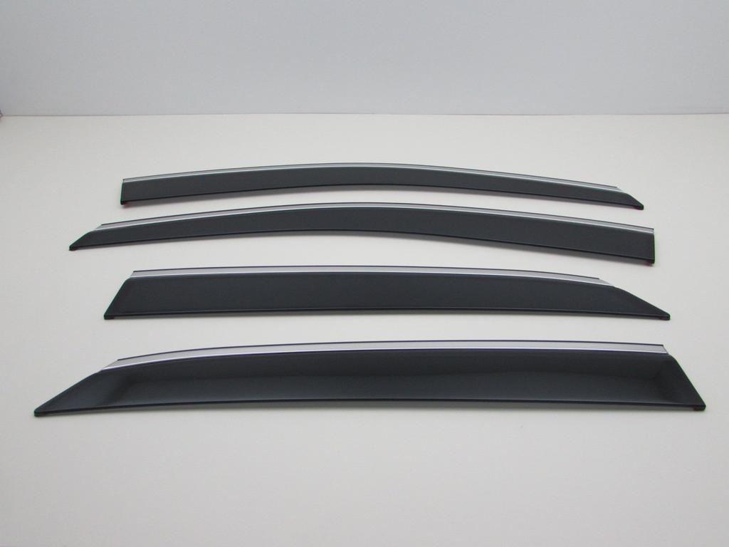 BRIGHTZ Premium Side Door Visors with Chrome Moulding for RX200t, AGL20W, and AGL25W [INJ-V-083] (AGL20, AGL25, AGL L20, L25, 20, 25, RX200, RX 200, L